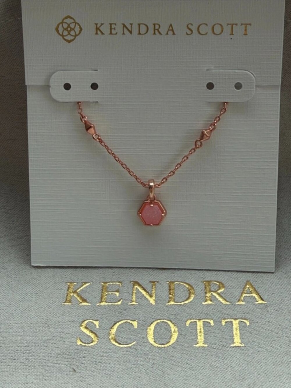 Kendra Scott Pink Pendant Necklace